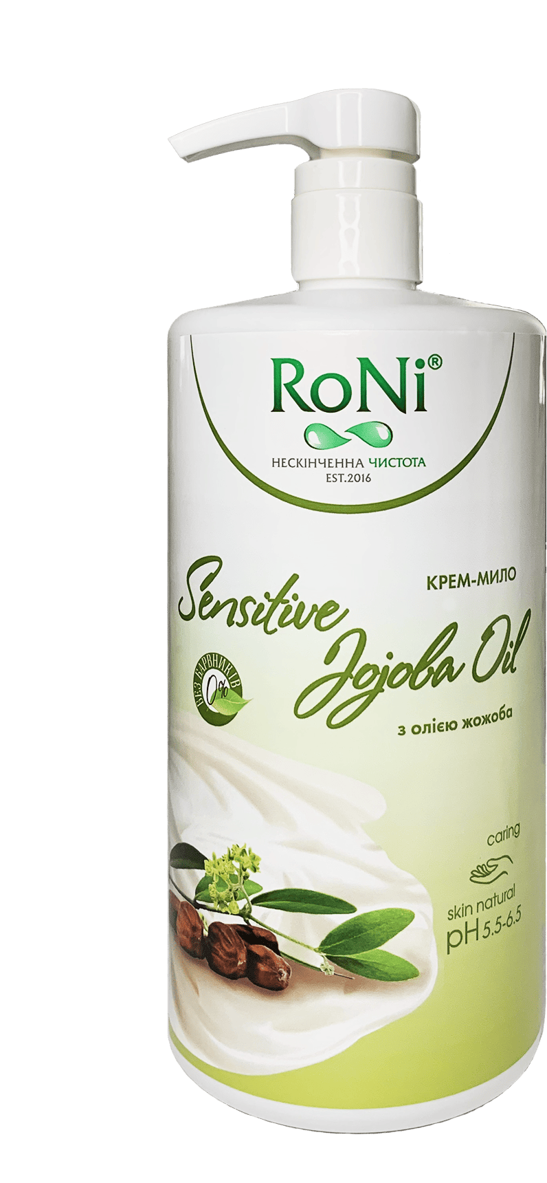 Крем-мило RONI Sensitive&Jojoba Oil 1000г дозатор